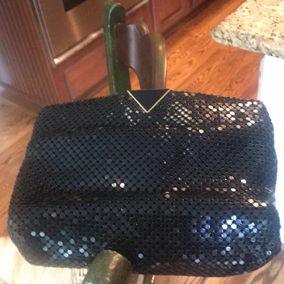 black beaded bag